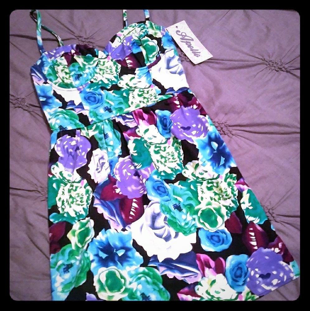 Floral pin up dress